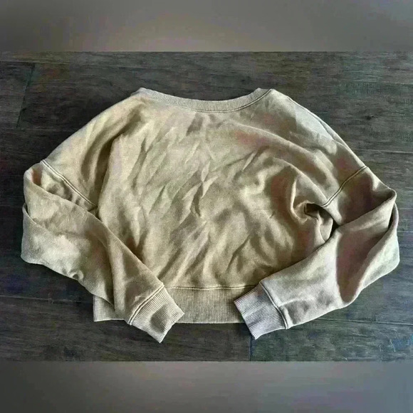 Burnt Orange Cropped Sweatshirt - Picture 1 of 3